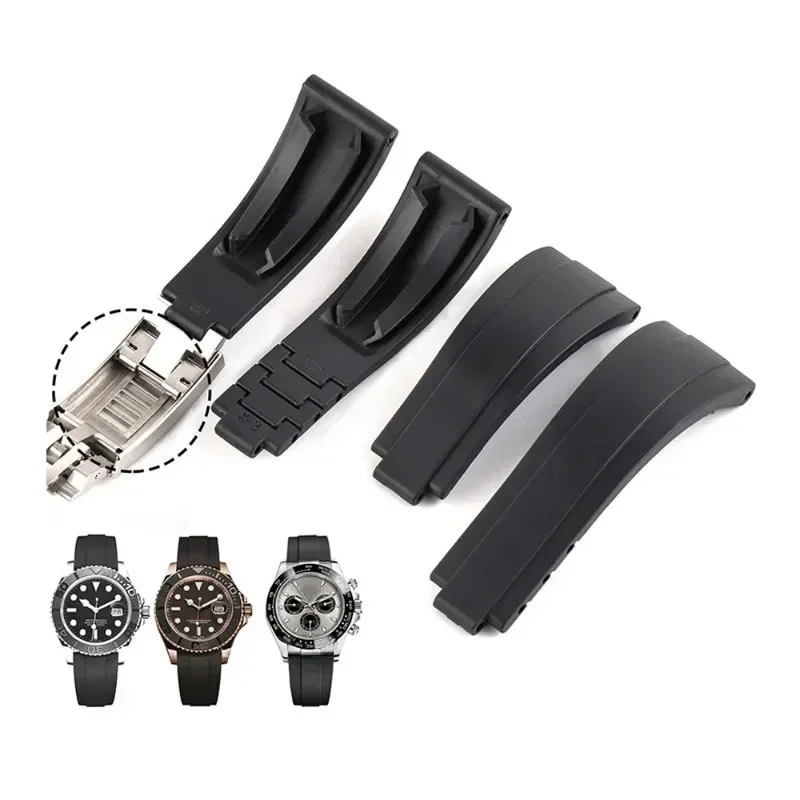 20mm 21mm For Rubber Silicone Watch band Buckle Watchband