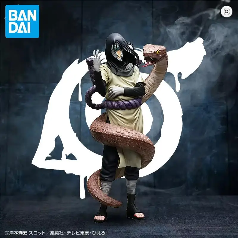 In Stock Bandai Original Naruto Orochimaru Figures Anime Action Models Cartoon Dolls Desktop Toys Ornament Unisex Festival Gifts