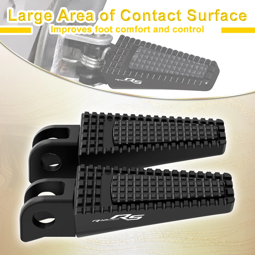 Motorcycle Front and Rear Foot Pegs Footrests Pedal Adjustable FootPegs Pedal For BMW R1200RS 2014 2015 2016 2017 2018 R 1200 RS