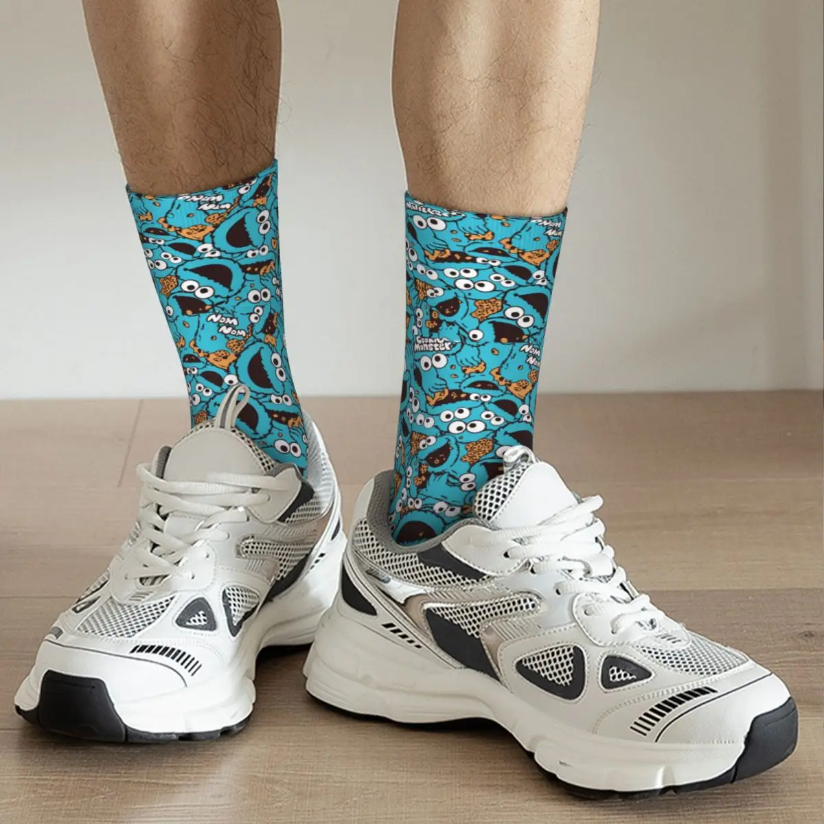 Cookies Monsters Accessories Socks Cozy Graphic Crew Socks Warm for Womens Little Small Gifts