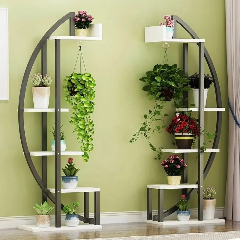 Living room multi-functional simple flower rack indoor special assembly green dill succulent wrought iron home decoration