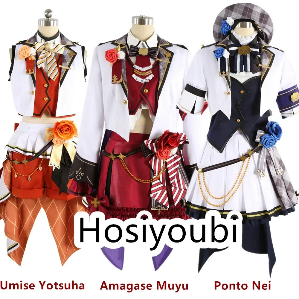 Virtual anchor Cos Umise Yotsuha Amagase Muyu Ponto Nei Cosplay Halloween Theme Costume