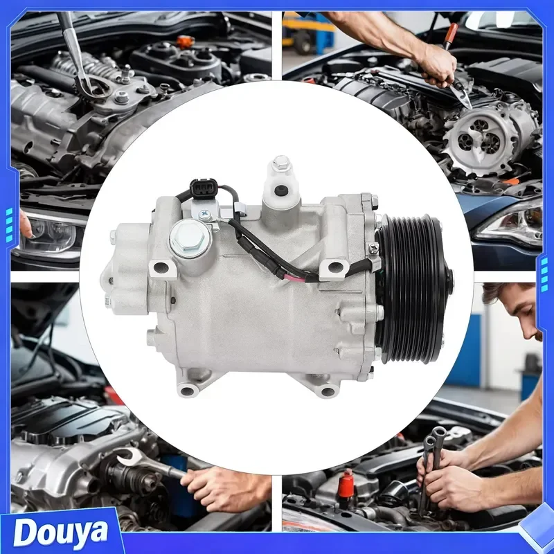 New A/C Compressor W/ Clutch CO 4920AC Fit For CRV 2007 2008 2009 2010 2011 2012 2013 2014 2015 2.4L L4 Acura ILX RDX