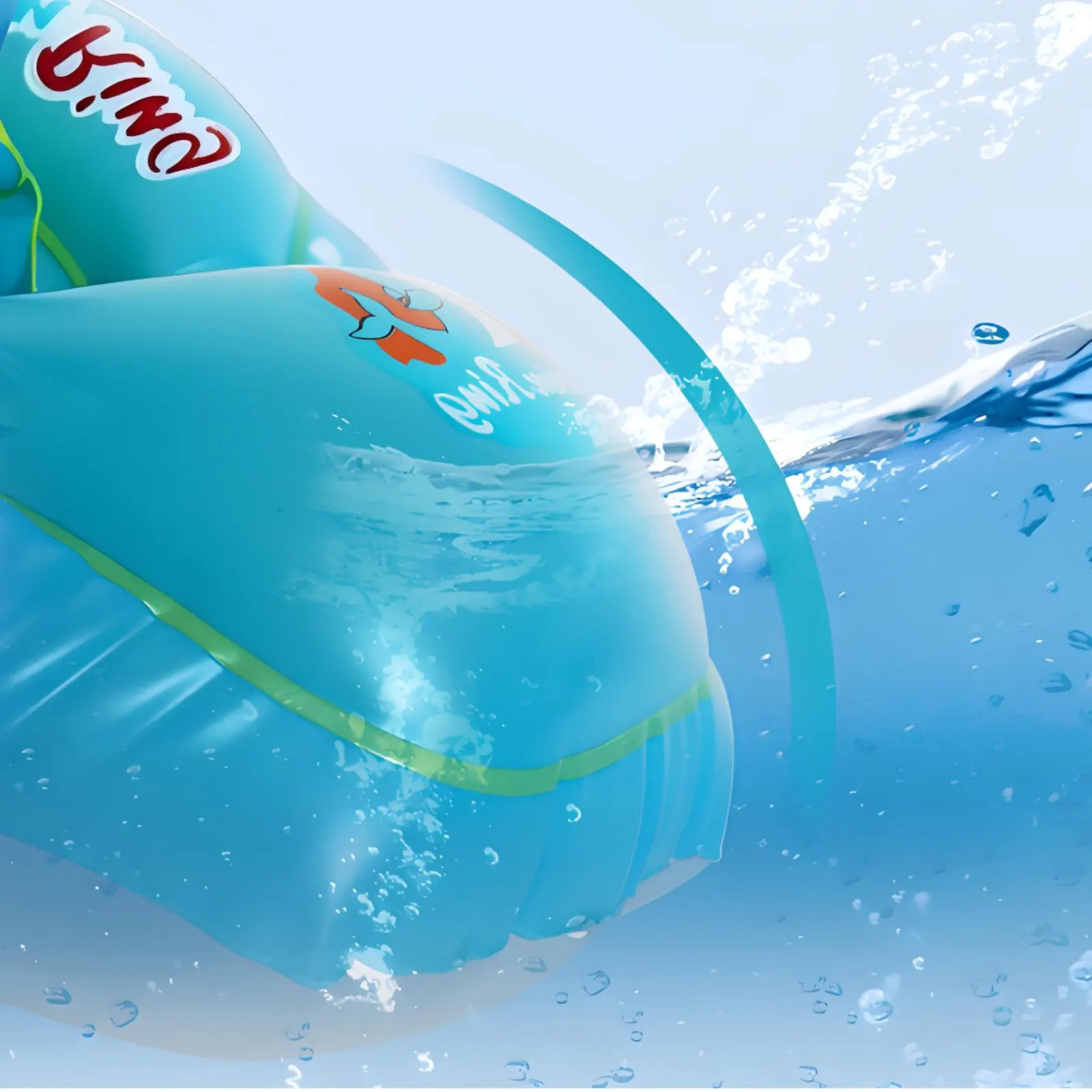 Baby Swim Buoy with Canopy Portable Travel Design Baby Pool Buoy with Canopy Toddler Swim Float Easy to Inflate and Deflate