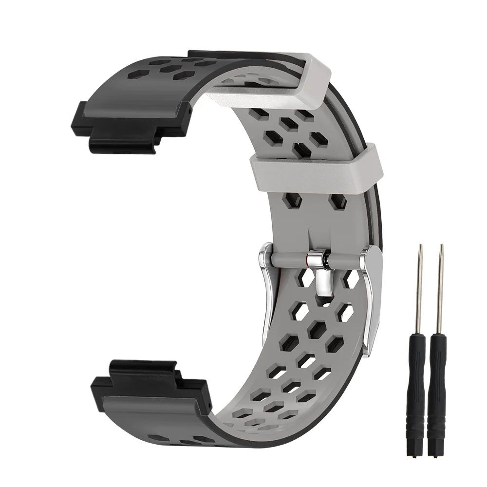 

Breathable Silicone Band For Garmin Watch 235 Bracelet Hexagonal Air Hole Quick Release Sweatproof Sport Watch Strap Man Woman