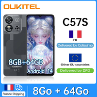 4G OUKITEL C57S Android Smartphone 14 - 8Go (2 + 6) RAM /64Go ROM - 6.52 \