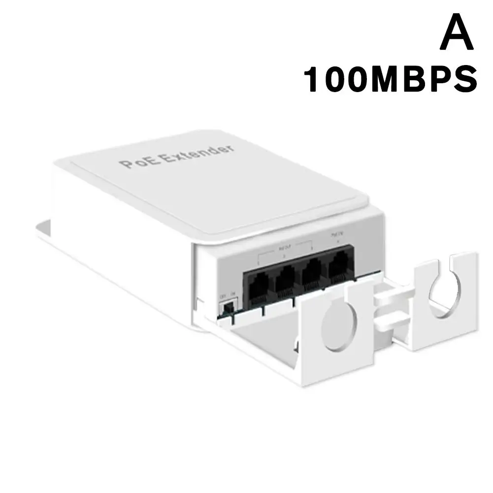 4 Port PoE Extender Passive Cascadable IEEE802.3af For Camera 1000Mbps Waterproof Power And Data Transmission Wierless AP R2Q5
