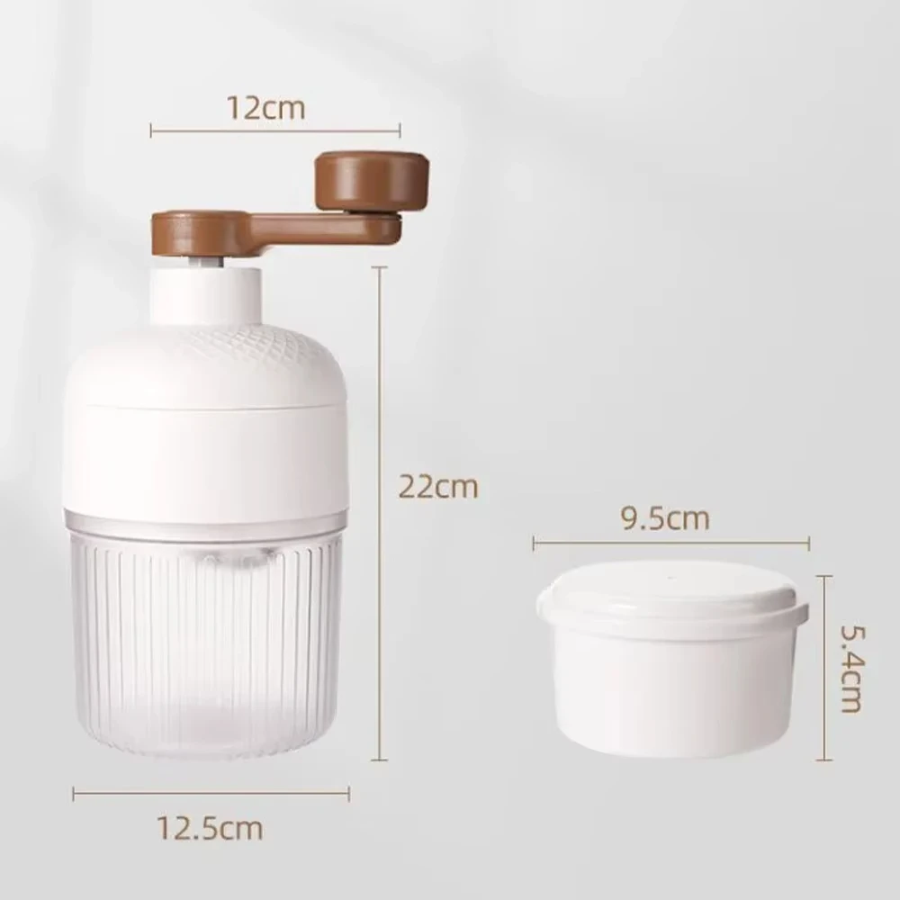 Manual Shaved Ice Maker Machine Set With Ice Trays Ideal for Making Snowcones and Slushy Household Portable Small Hail Machine