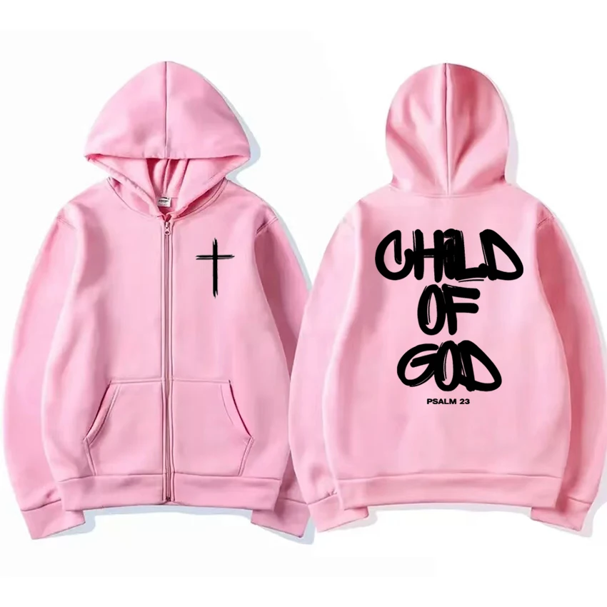 Hot Sale New Ghod of God Bible Christian Religious Jesus printed Zipper Hoodies Unisex harajuku Sweatshirt Men women Fleece Coat