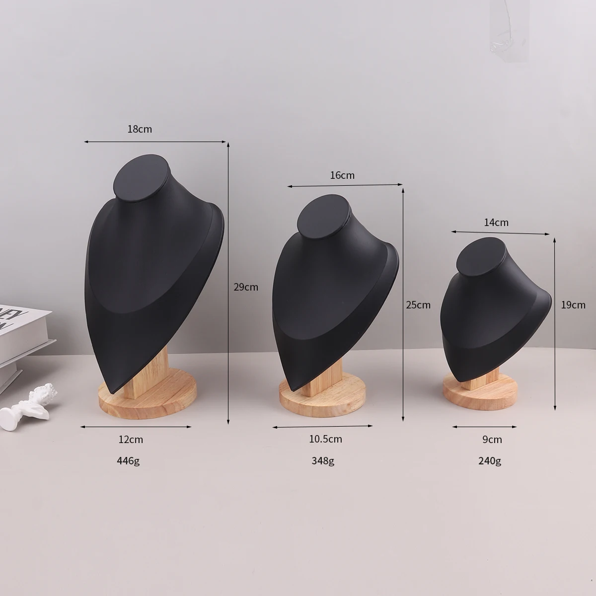 1 قطعة ، إطار عرض القلادة صورة نموذج الرقبة قلادة إطار المجوهرات ، نموذج الرقبة إطار عرض المجوهرات قلادة صور الدعائم