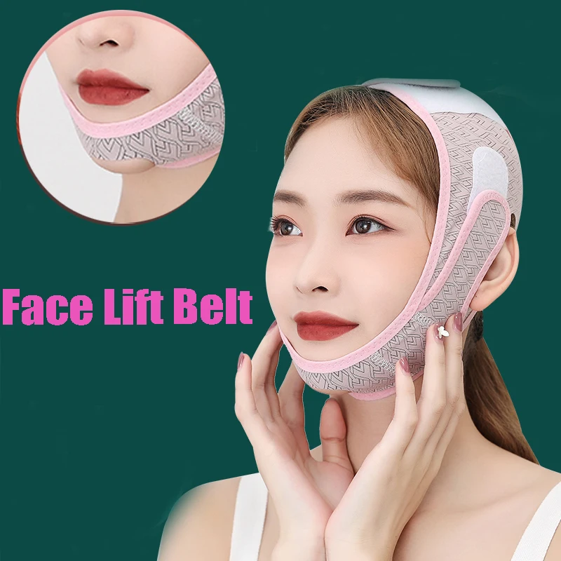 Elastic Face Slimming Bandage V Line Face Shaper Women Chin Cheek Lift Up Belt Facial Anti Wrinkle Strap Face Care Slim Tools