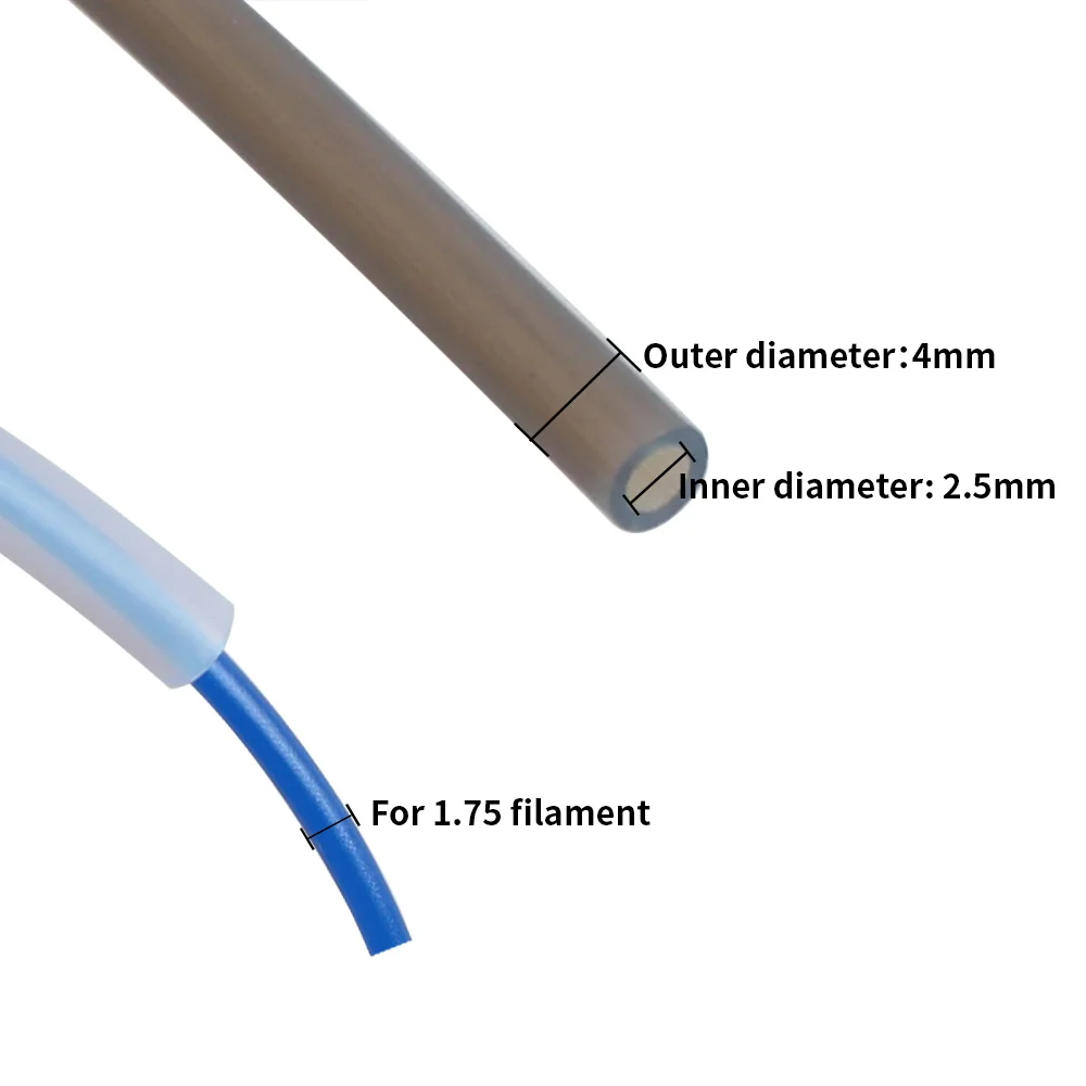 for Bambu Lab P1P AMS A1 mini PTFE Tube Teflonto Pipe Bowden Extruder 1.75mm ID2.5mm OD4mm Bambulab Filament 3D Printer Parts