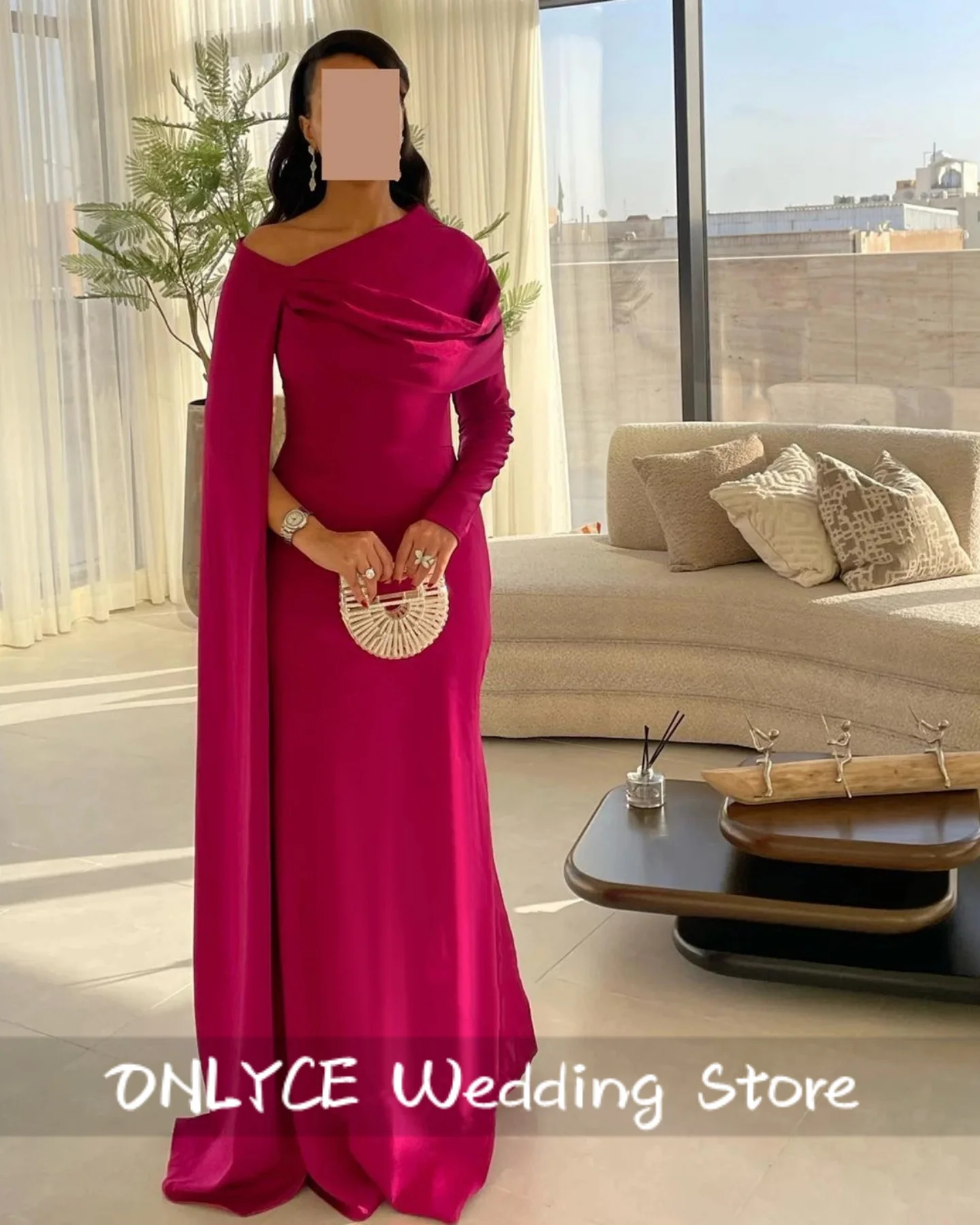 

New Elegant Red Long Sleeves Saudi Arabia Luxury Evening Dresses 2025 Wedding Dresses فساتين سهرة Prom Gown vestidos Customized