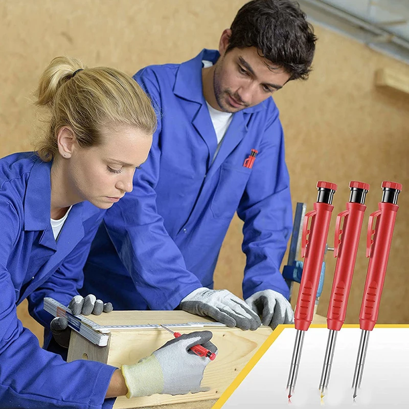 1Pc Scribing ปากกา Solid ดินสอ Carpenter ไม้เครื่องมือดินสอเติมก่อสร้างงานช่างไม้เครื่องหมาย Scriber