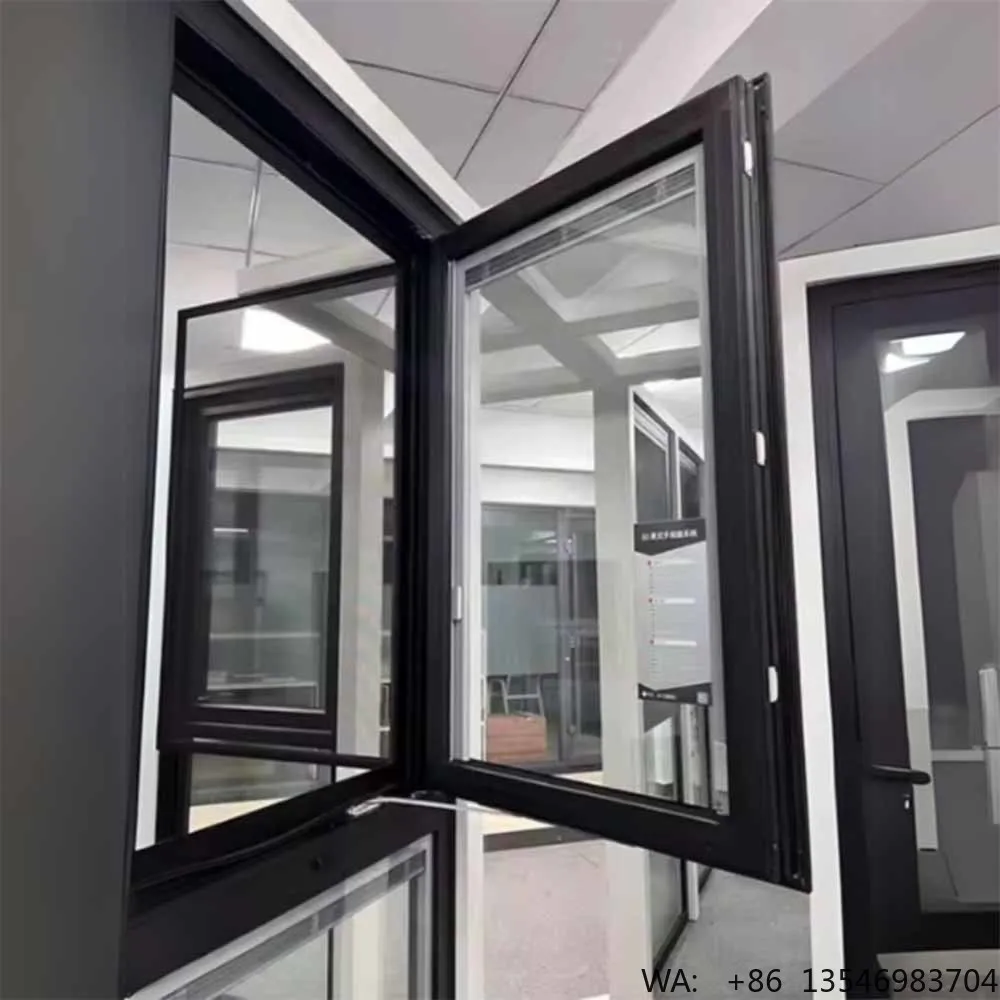 

Custom-made Aluminum Frame Double-glazed Casement windows for Residential Use