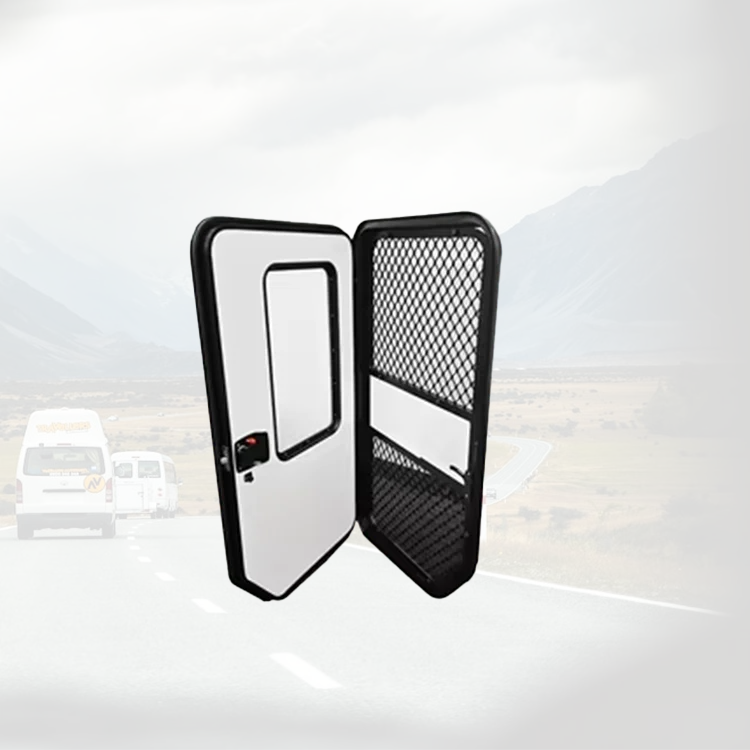 Porta a goccia di forma speciale per camper di alta qualità con sistema di chiusura avanzato Accessori per camper Porta a goccia per camper