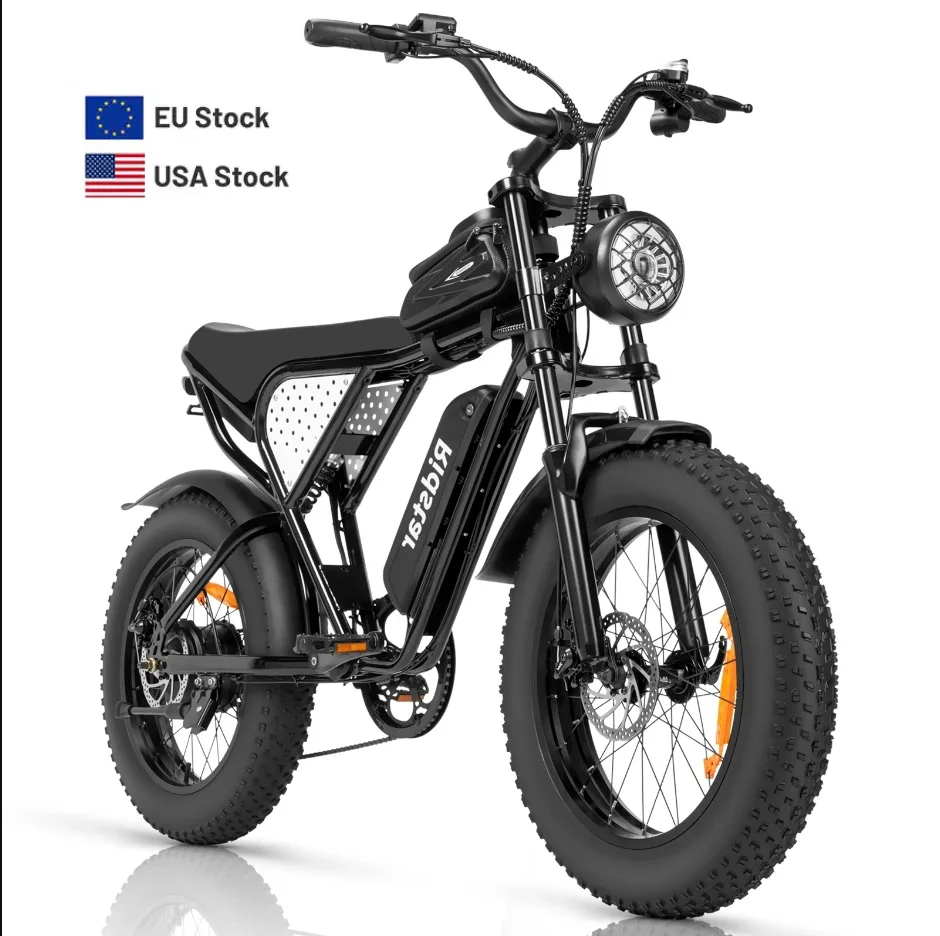 

Электровелосипед с 7 скоростями, 20-дюймовыми колесами из алюминиевого сплава, 48В/15Ач, 1000Вт