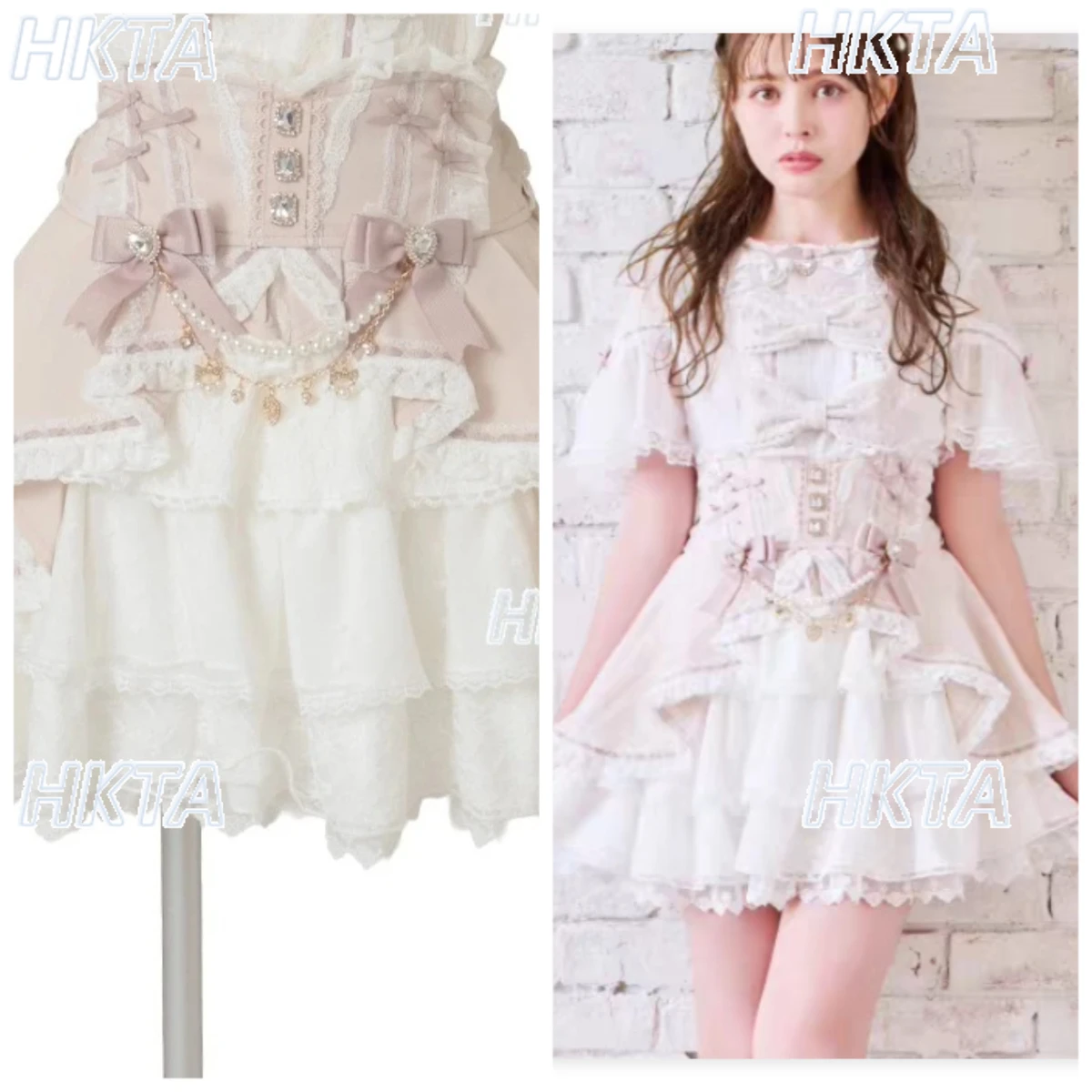 

Осень 2024, новинка, милая, милая, с высокой талией, утягивающая кружевная юбка в стиле Лолиты, юбки в японском стиле, женская черная короткая мини-юбка