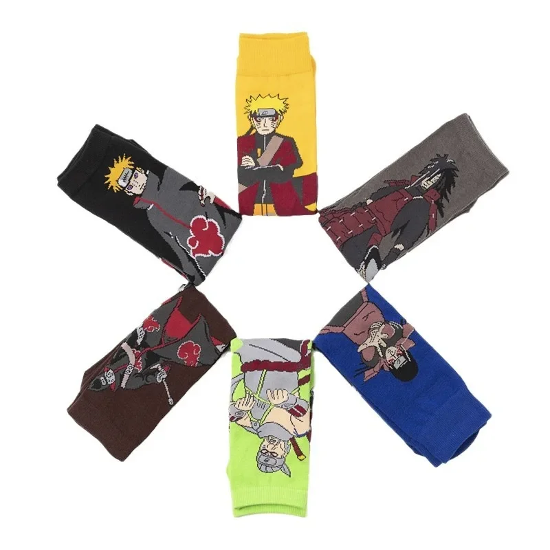 Calzini Anime Naruto Hatake Kakashi Calzini antiscivolo Uchiha Madara Fitness Pilates Calzini da trekking Calzini da bicicletta Calzini da coppia