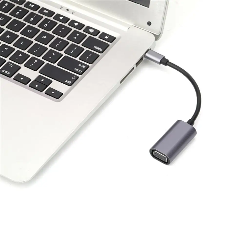 USB C zu VGA Audio Kabel Adapter Typ C zu VGA Konverter Adapter Kabel für TV Monitor Projektor Projektions wand Wiedergabe