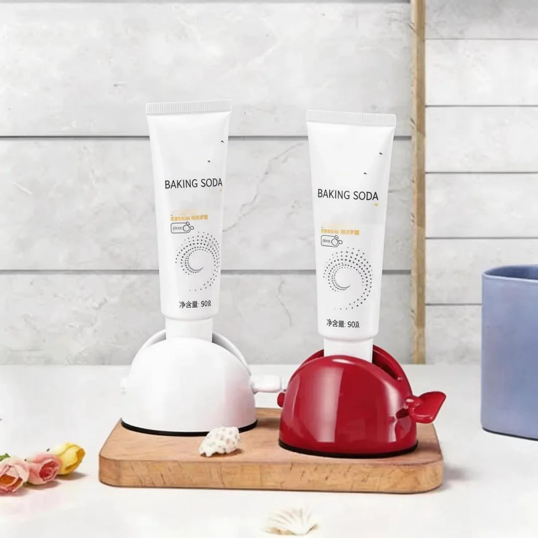 WIKHOSTAR Bathroom Accessories Set Rolling Toothpaste Squeezer Tube Toothpaste Dispenser Cleanser Squeezer Toothpaste Holder
