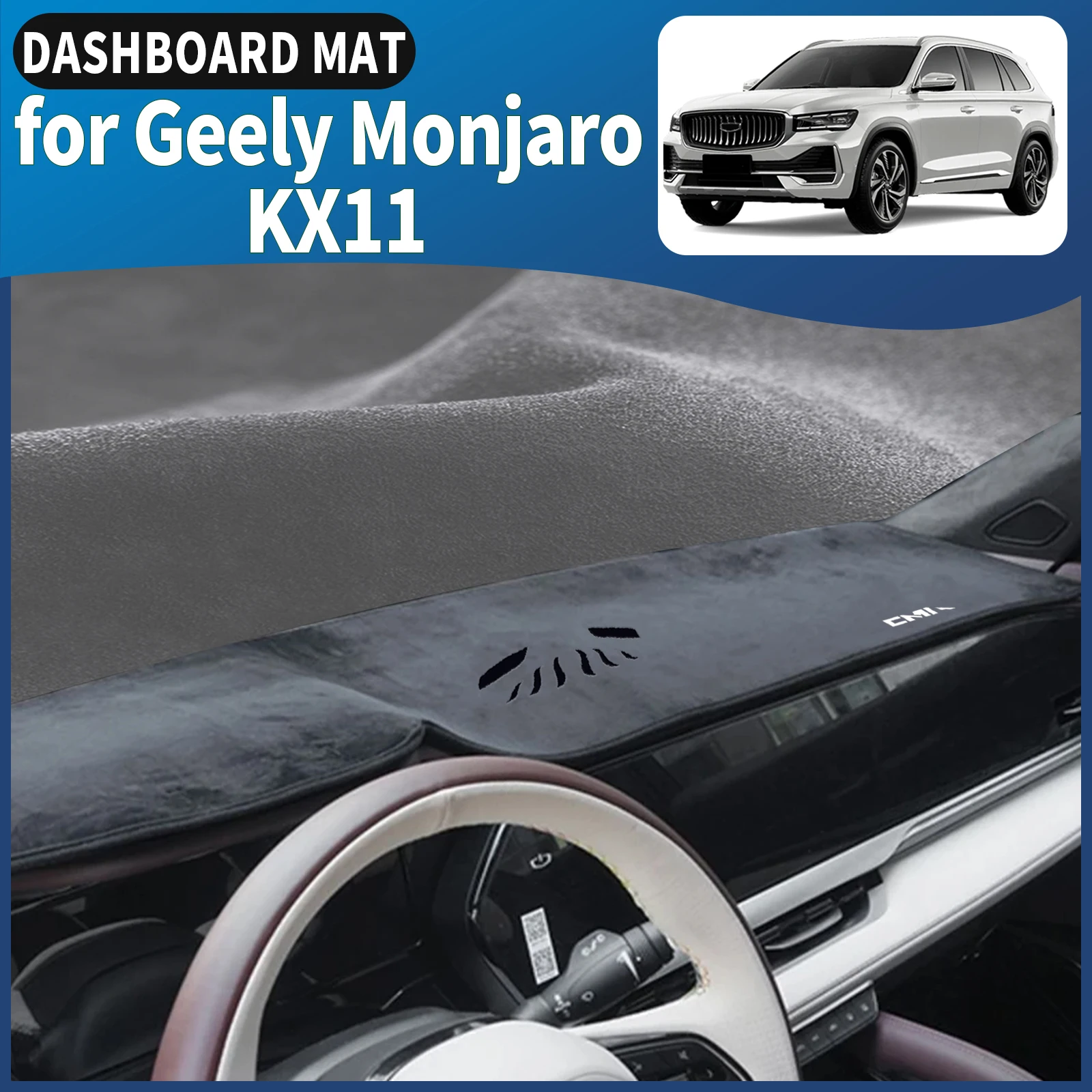 

fit for Geely Monjaro KX11 Dashmat Dashboard Cover Pad DashMat Sunshade Car Accessories Protective Carpet