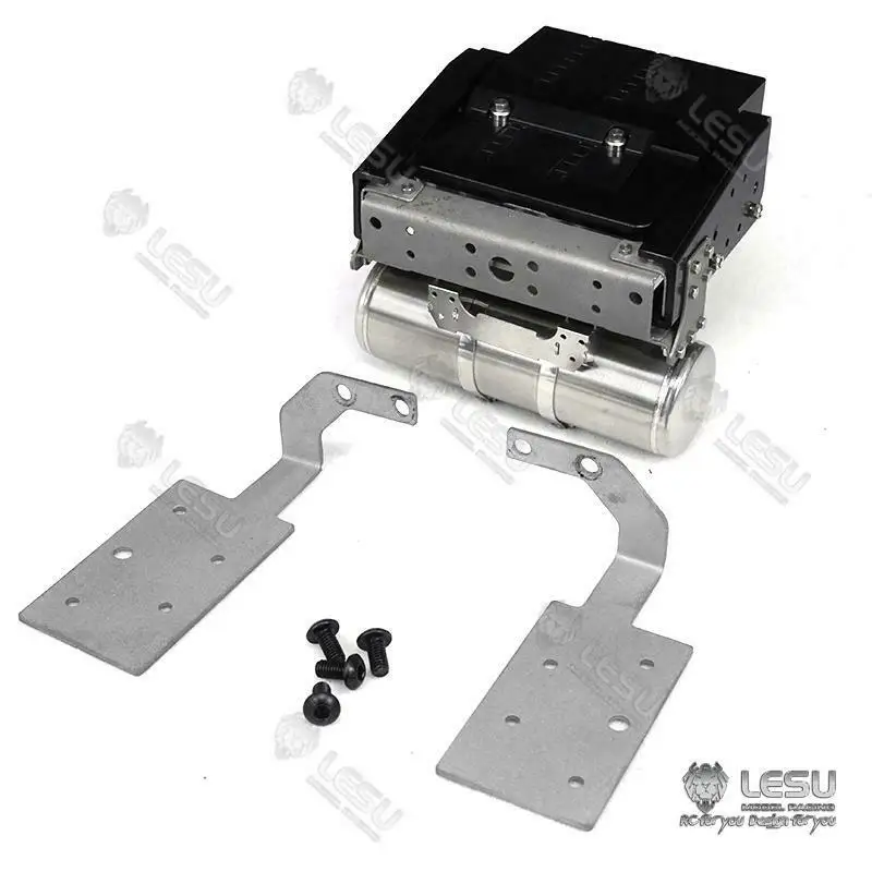 LESU 1/14 バッテリーボックス ダブルエアタンクセット DIY RCトラック ラジコンカー タミヤモデル アクセサリー TH16419用パーツ