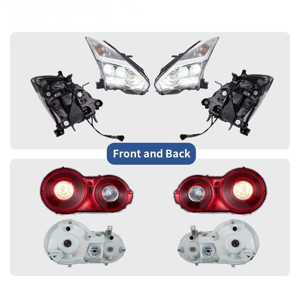 for GTR R35 Headlights Taillights 2008-2023 Custom Set Projector Upgrade LED GTR R35 Tail Lights Tail Lamp