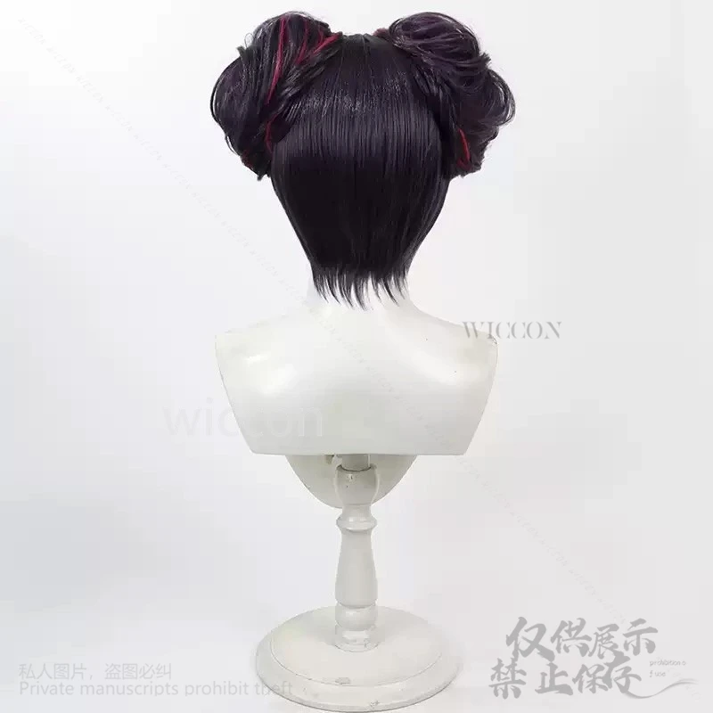 أنيمي لعبة NIKKE: آلهة النصر تأثيري كوينسي زي شعر مستعار مقاومة للحرارة الاصطناعية الشعر الوردي الأسود الباروكات مخصصة