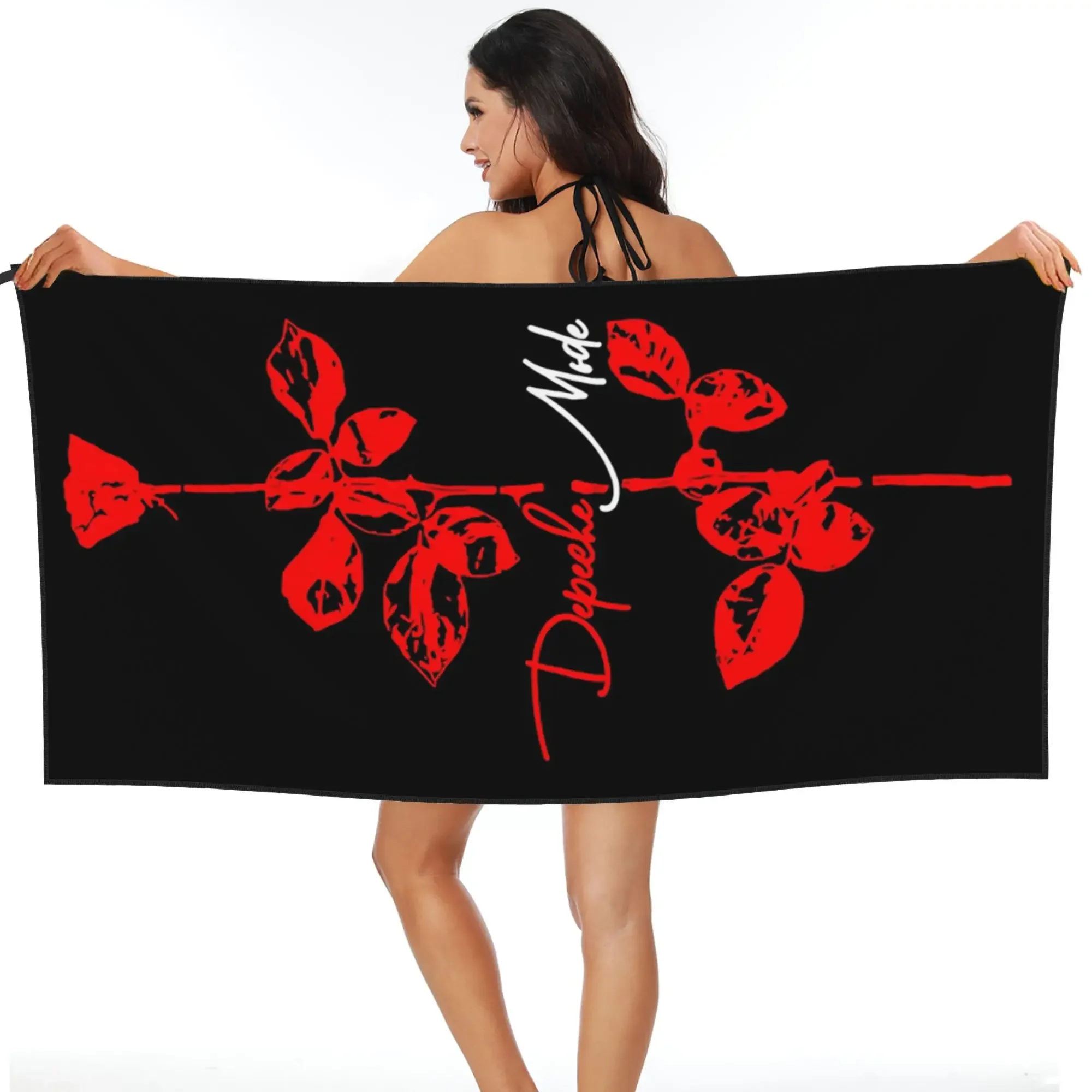 

Depeche Cool Mode Music Violator Beach Towel Soft Microfiber Quick Dry Absorbent Quick Towels For Yoga