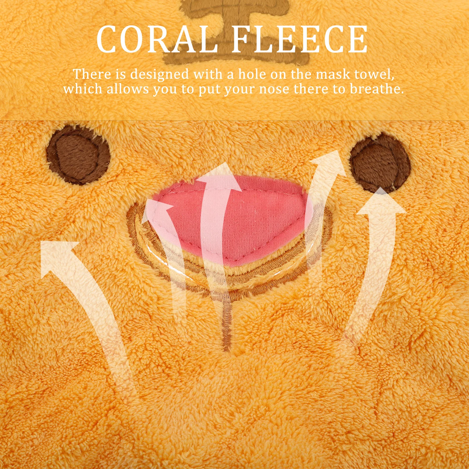 1 مجموعة الكرتون الباردة الساخنة ضغط قناع الوجه منشفة شريط مرن ثقب الأنف المرجان الصوف الوجه سبا ترطيب منشفة العناية بالبشرة