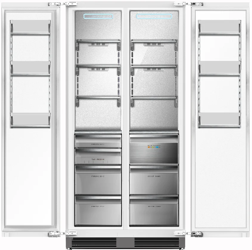 

Best Selling 541L 220V/50Hz White PCM Finishing Built-in Side by Side Freezer Refrigerator for Home Use BCD-555W(BI)