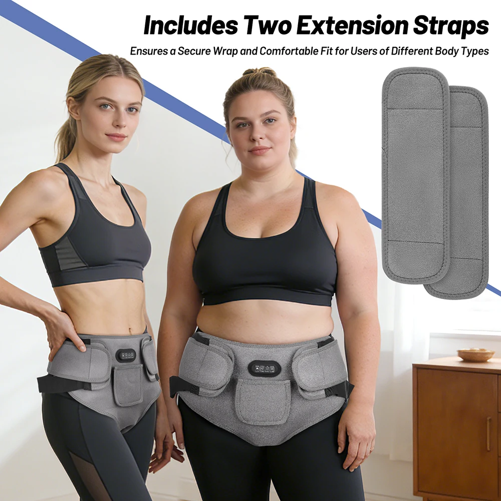 Red Light Heating Women's Underwear 3 Level Modes &Timer Abdominal Massage Wrap Heated Triangle Pants for Menstrual Discomfort