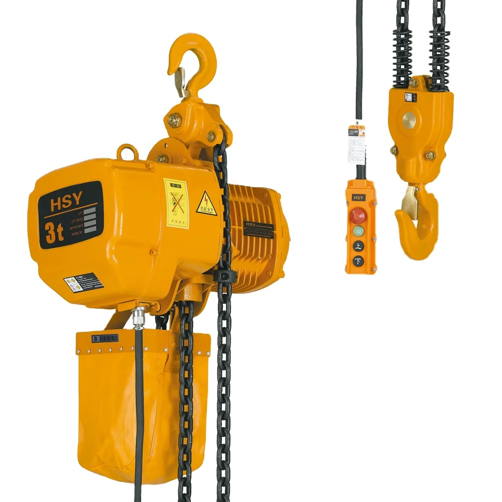 HSY Type Electric Chain Hoist 1ton Low Price Electric Endless Chain Hoist with Hook