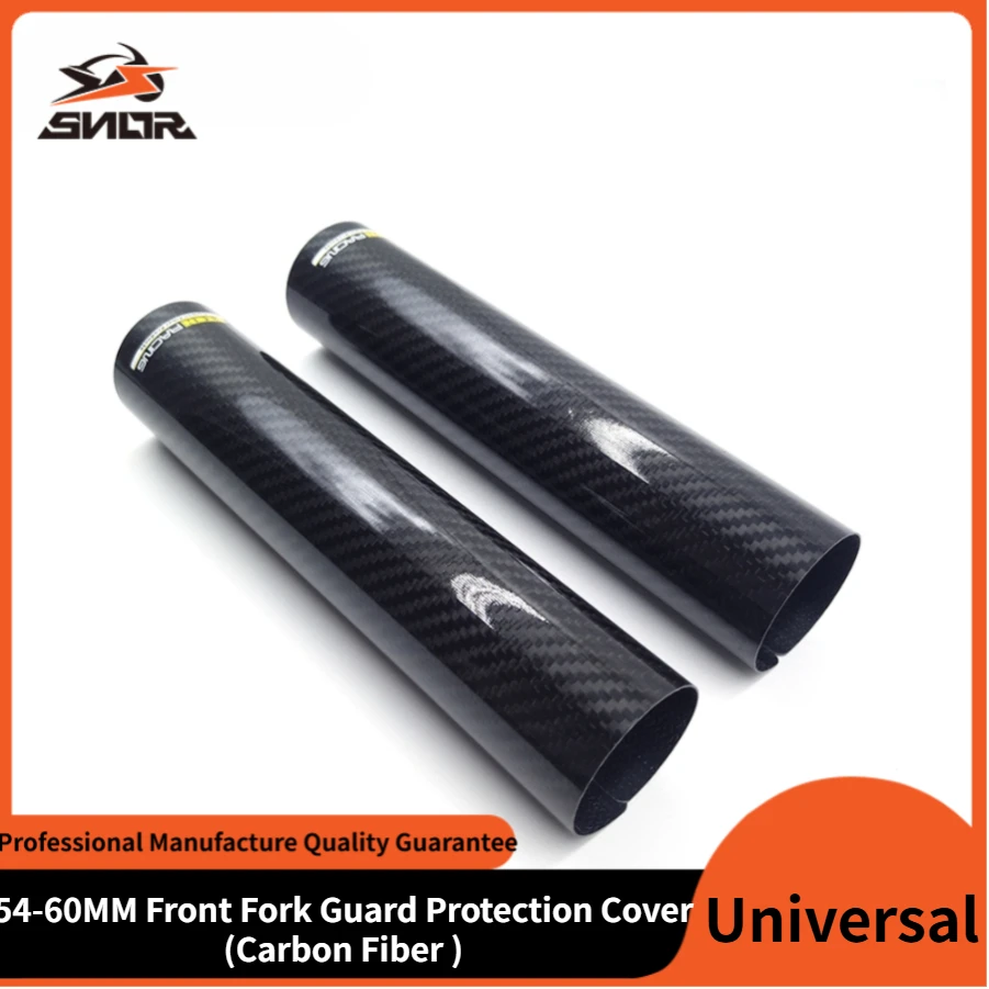 

SNOR Motorcycle Front Fork Guard Carbon Fiber 54-60MM Adjustable Universal Protection Cover For KTM CRF YZF WR KXF SXF Dirt Bike