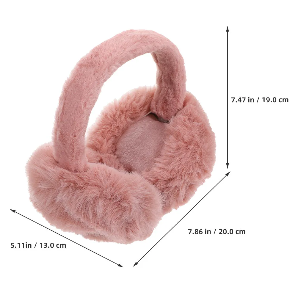 2Pcs Foldable Ear Muffs Women Warm Ear Protection Cover Soft Lightweight Earmuff for Winter Outdoor Activities Daily Wear