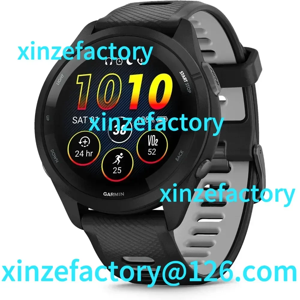 

Customizable Forerunner 265 Running Smartwatch, Colorful AMOLED Display, Training Metrics and Recovery Insights
