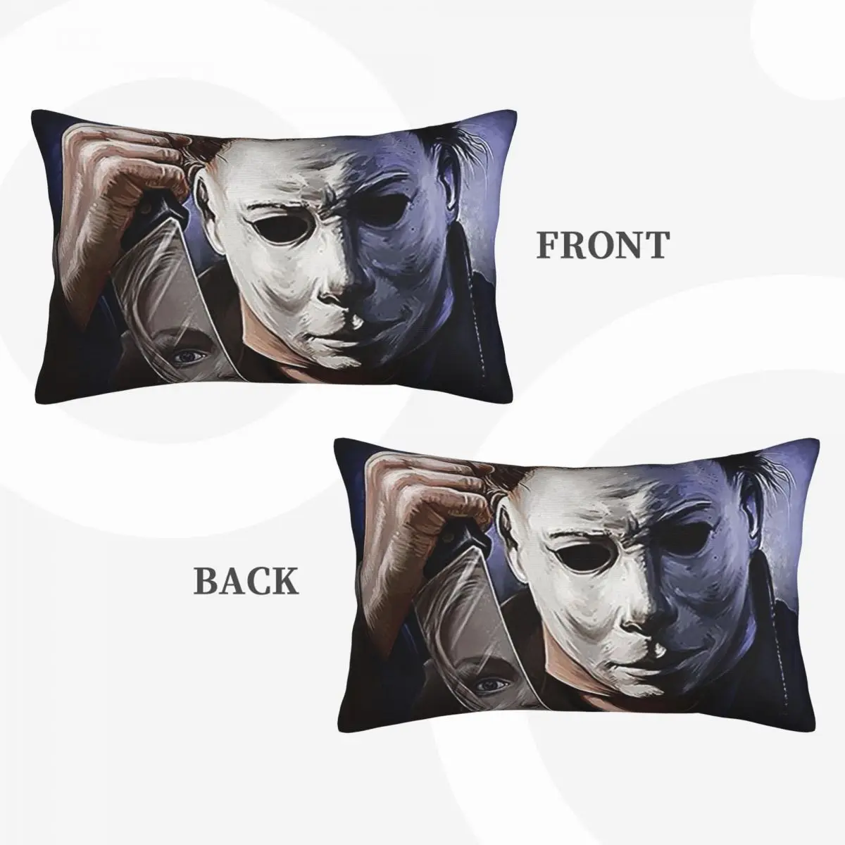 Michael Myers Rectangle Pillowcase Cushion Cover Decorative Bedroom Bed Home Comfort Throw Pillow