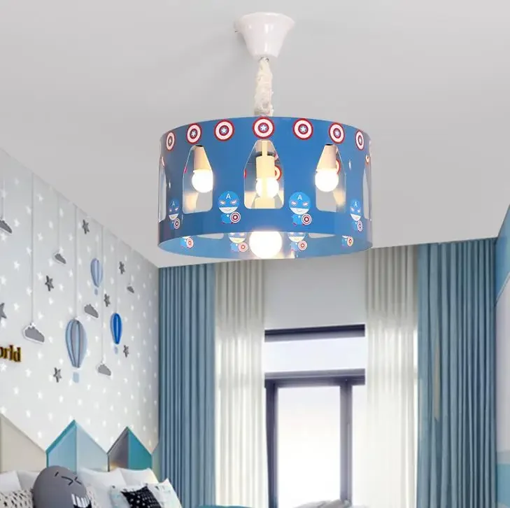 Children's lamp bedroom lamp cartoon boy girl room lamp American creative children's room Chandelier