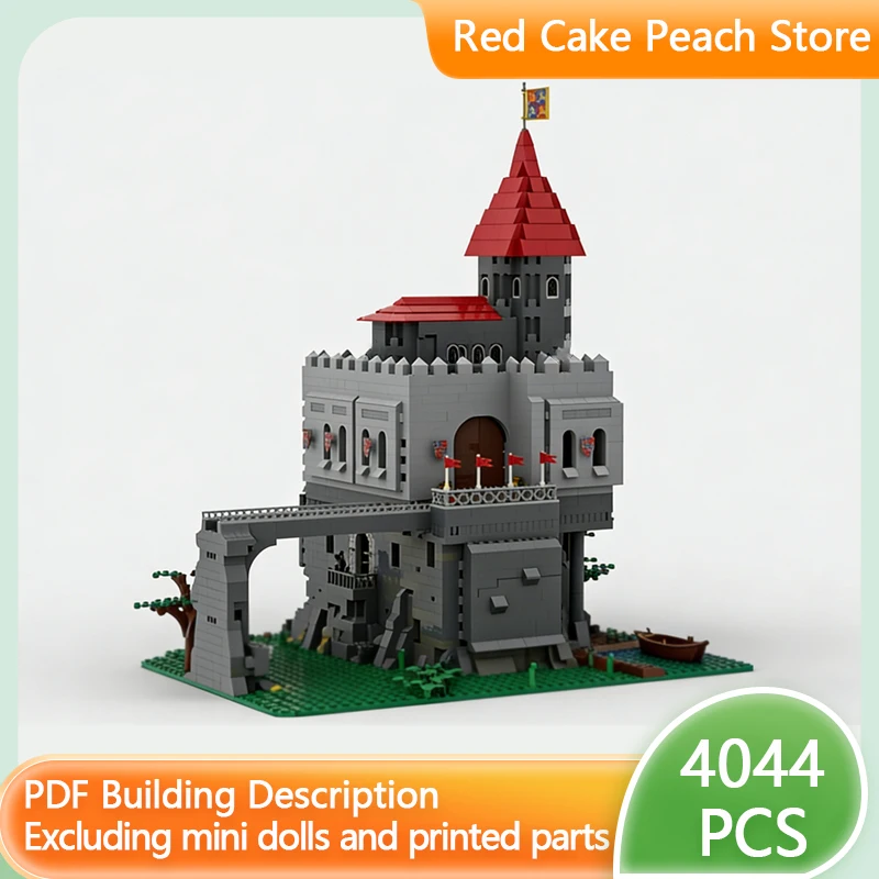 

Medieval Castle Model MOC Building Bricks Medieval Defensive Castle Modular Technology Gifts Holiday Assemble Children Toys Suit
