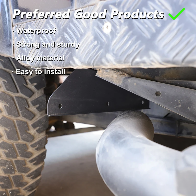 لاند روفر ديفندر 90 110 130 2004-2018 سيارة العجلات الأمامية والخلفية درابزين قاعدة الكربون الصلب اكسسوارات السيارات MTC8358 MTC3000 #4