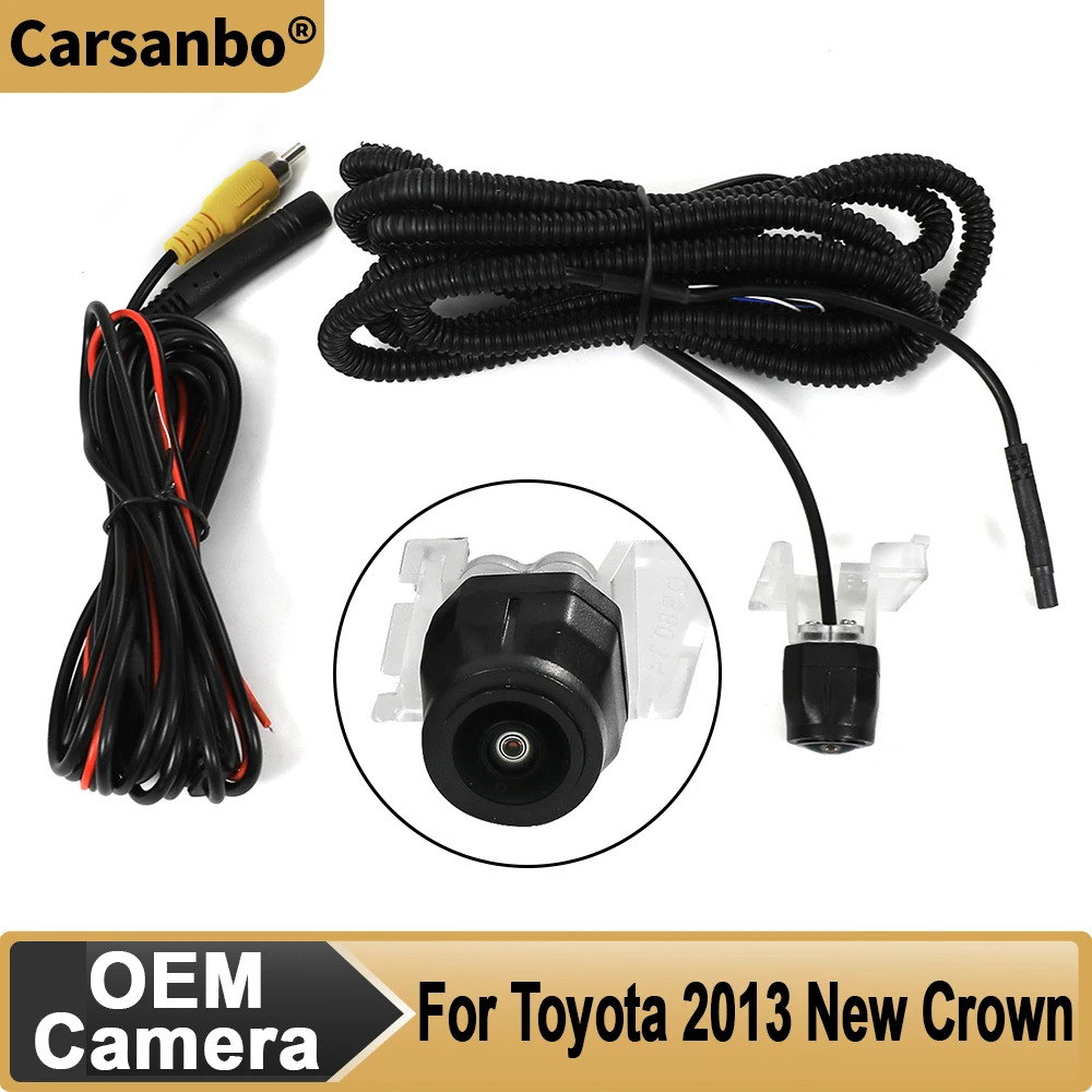 

Carsanbo Car Front View Camera For Toyota 2013 New Crown CVBS AHD 720P 1080P 150° Fisheye OEM Vehicle Front Camera Waterproof