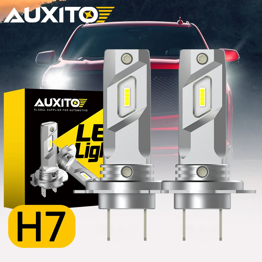 

2 шт. AUXITO H7 белая светодиодная лампа фары ближнего света 600% супер яркая защита от ошибок 16000LM ксенон H7 диодные автомобильные лампы 12 В дешевые