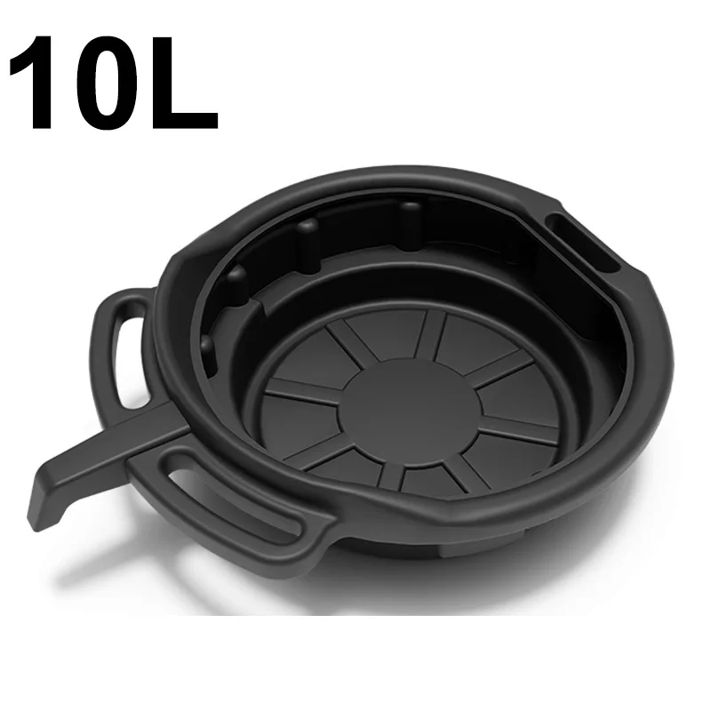 

10L Oil Receiving Basin Oil Change Drain Pan Cleaning Oil Drain Container Leakproof for Car Motorcycle Auto Repair Tool