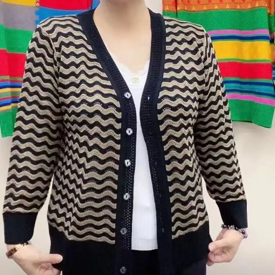 

Новый вязаный свитер, осенний новый полый кардиган, цветная куртка с длинными рукавами, модный свитер, кардиган, женский JJ830