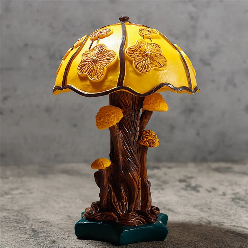 Lampu Meja Seri Tanaman Berwar - Mushroom Table Lamp ulasan dan harga