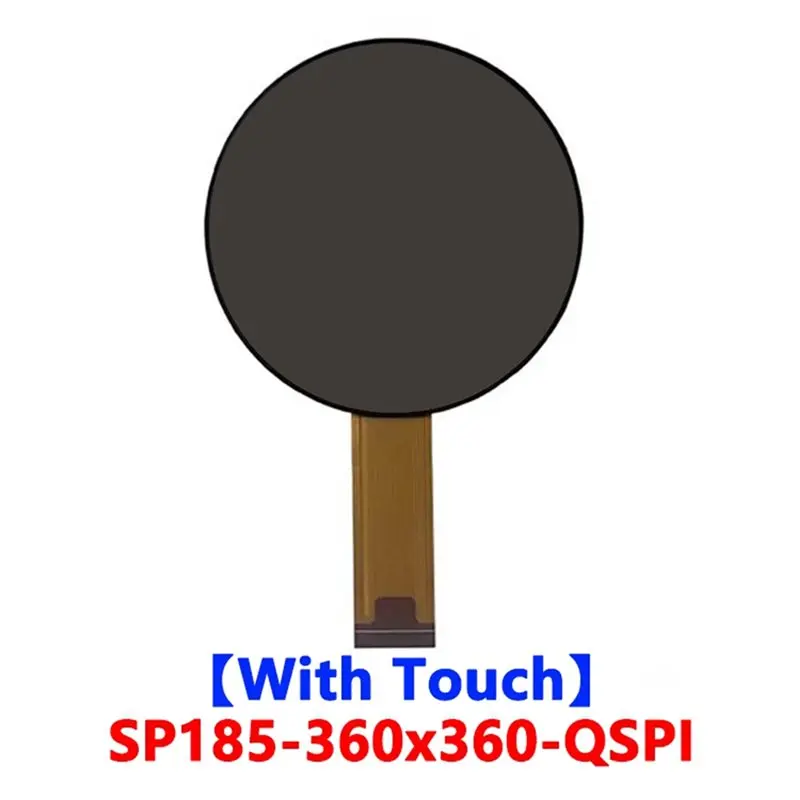 AED7-Echoear 1.85 Inch Round Touch Screen QSPI LCD 360X360 Resolution Display With CST816T Touch Controller ST77916 Driver