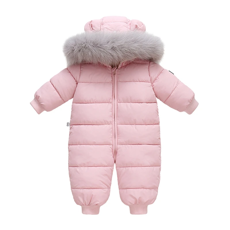 Inverno ragazze ragazzi tuta pagliaccetti del bambino caldo ispessimento pagliaccetti del bambino ragazza tuta da neve cartone animato coniglio