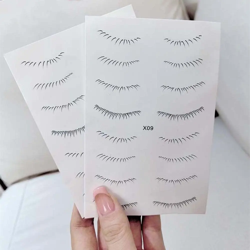 Patch de Tatouage Temporaire pour les Cils betérieurs, Outil de Maquillage pour Paresseux, Impression par Transfert d'Eau