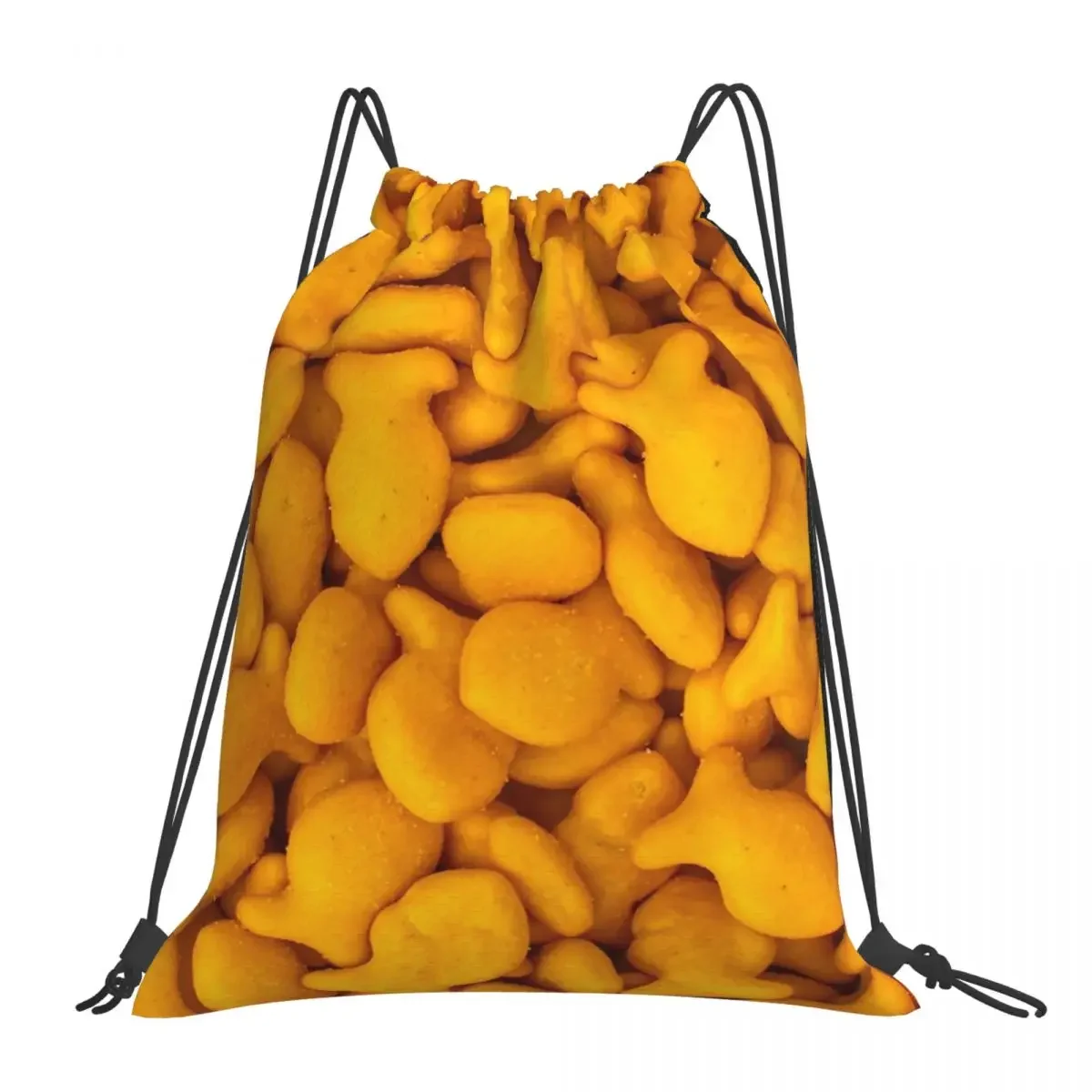 

Goldfish Backpacks Multi-function Portable Drawstring Bags Drawstring Bundle Pocket Sports Bag BookBag For Travel School